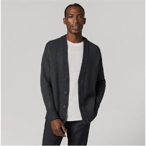 NWOT All Birds M Wool Cardigan Sweater Charcoal Gray 117631